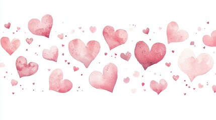 A collection of whimsical pink paper hearts floats delicately against a pristine white background, ideal for transforming any mobile device into a romantic haven