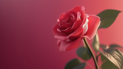 Fototapeta premium Valentine's Day themed arrangement on a bright background. 