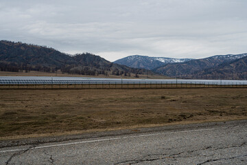 The roads of Siberia. Altai Republic, mountains and hills in the heart of Russia.