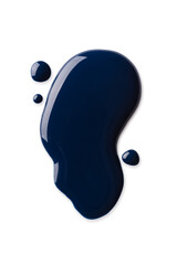 A dark blue nail polish spill