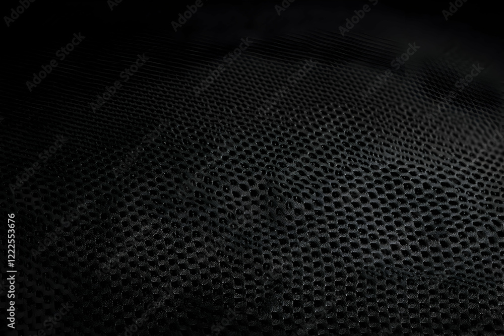 Poster dark textured surface displays intricate pattern with subtle gradation under soft lighting.