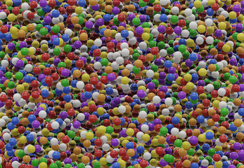 Multicolored balls