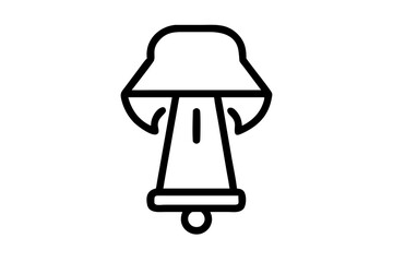 Silhouette vector illustration of a Unique icon on a white background.