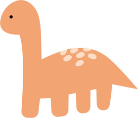 Cute Dinosaur Cartoon Illustration 