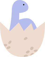 Cute Dinosaur Cartoon Illustration 