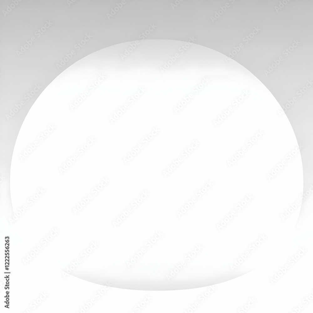 Aufkleber abstract white circle on gray background creates a modern and minimalist design with subtle shading