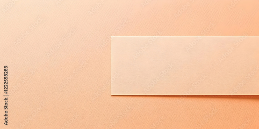 Poster light peach colored background with rectangular shape creating a minimalist and modern design