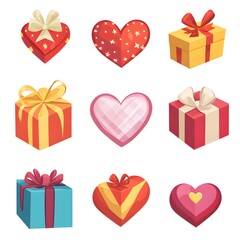 gift box with hearts