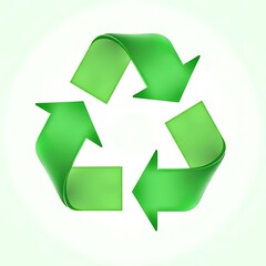Obraz premium recycle symbol on white background