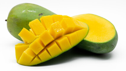 Mango isolated on white background. Mango with clipping path