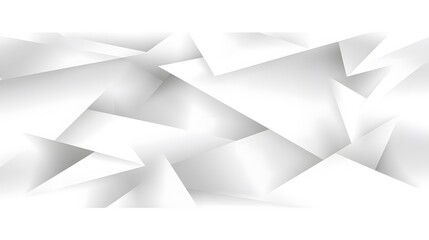 Abstract White Geometric Triangles Background Modern Design