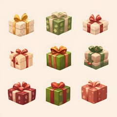 set of gift boxes