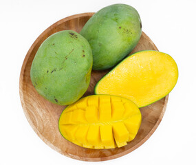 Mango isolated on white background. Mango with clipping path