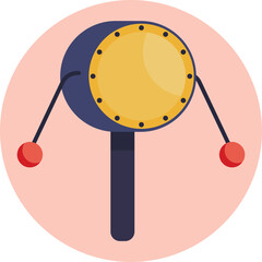 The drum is a key percussion instrument in Peruvian music, often used in festivals and cultural celebrations.