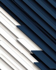 Obraz premium Abstract Geometric Shapes in Blue and White Tones for Modern Design