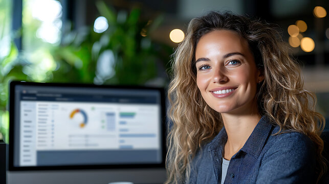 Educators analyzing ai-powered performance reports in a modern office business environment professional setting empowering insights