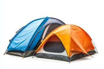 Three Colorful Camping Tents Ready for Outdoor Adventures