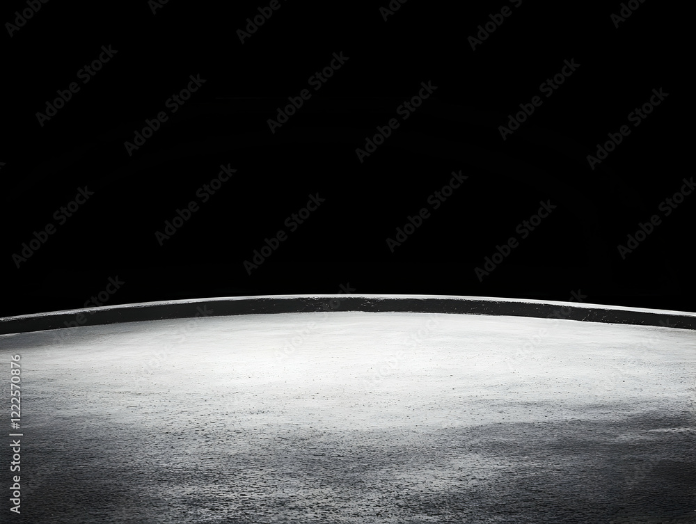 Aufkleber illuminated textured surface curves gently against a dark backdrop, creating a dramatic contrast and