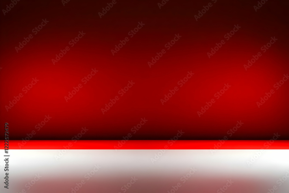 Poster red and white abstract background creates a vibrant and modern look for displaying artwork or produc
