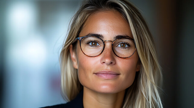 Businesswoman presenting a comprehensive strategy in a corporate office professional environment close-up view empowerment concept