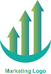 Online marketing logo, Unique marketing logo, Marketing company logo.
