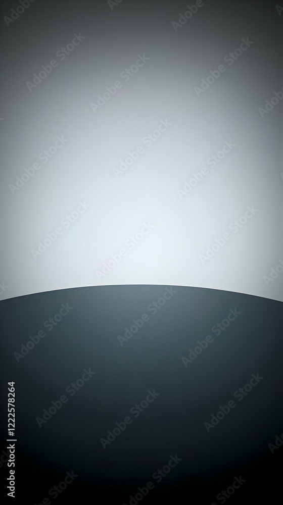 Poster abstract background with subtle curve dividing light and dark gray tones smoothly