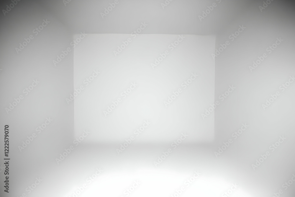 Poster empty white room creates a serene and minimalist space for display or design projects
