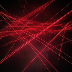 Fototapeta premium Abstract red light streaks, dark background, energy, design