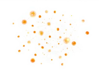 orange and splashes background