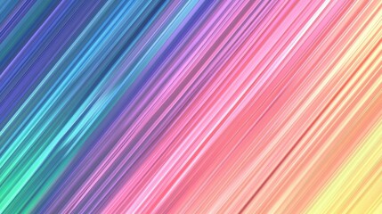 Abstract Diagonal Lines Rainbow Pastel Color Spectrum Background