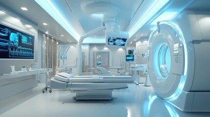 Obraz premium Modern Healthcare Revolutionized by Intelligent Technologies