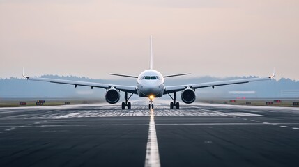 Airplane Stationed at Airport for Boarding