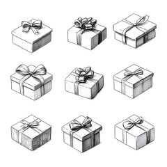 set of gift boxes