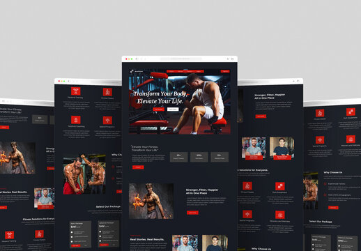 Gym Landing Page Design