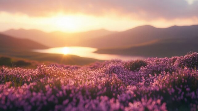 A scenic spring morning.