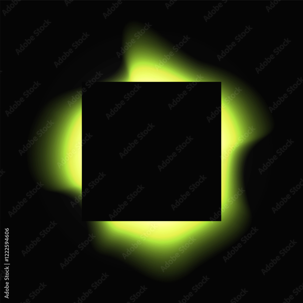 Aufkleber square illuminate light frame with color gradient