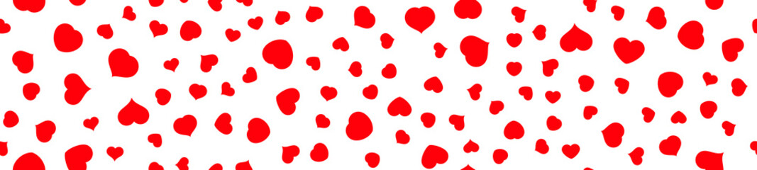 Red heart seamless pattern