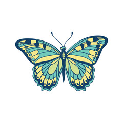 Colorful Butterfly Vector Style Illustration Clip Art