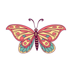 Butterfly Design Vector Style Illustration Clip Art