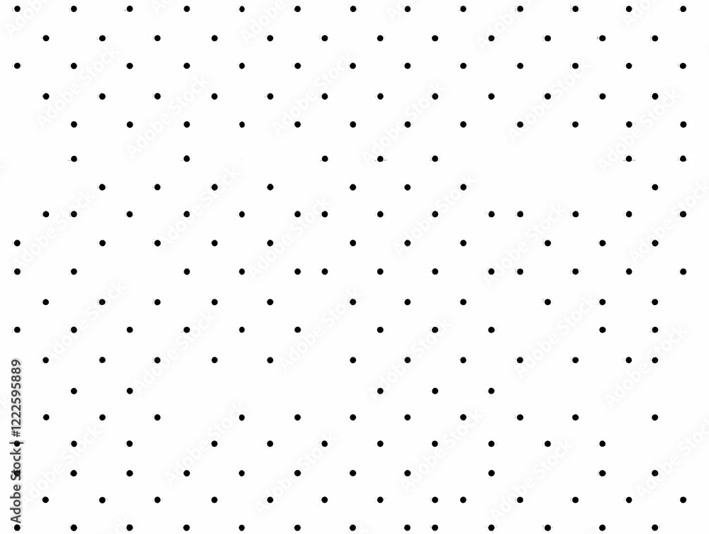 Poster simple dotted pattern forms a grid on white background