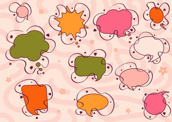 Blank speech bubble pack