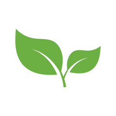 Leaf Logo Icon Graphic Background Template