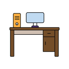 workspace lineal color line  icon with white background vector stock illustration