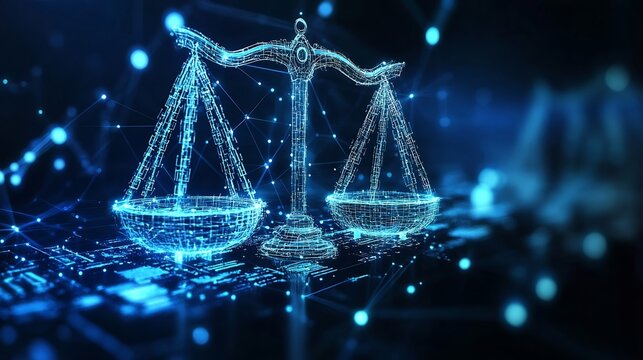 Conceptual visualization of cybersecurity laws digital forensics featuring cybercrime investigations hacking prevention methods forensic data recovery and evolving legal responses to digital crimes