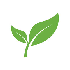 Leaf Logo Icon Graphic Background Template