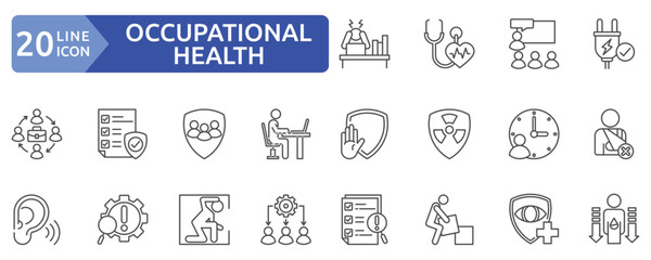 occupational health icon sheet
