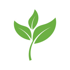 Obraz premium Leaf Logo Icon Graphic Background Template