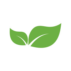 Leaf Logo Icon Graphic Background Template