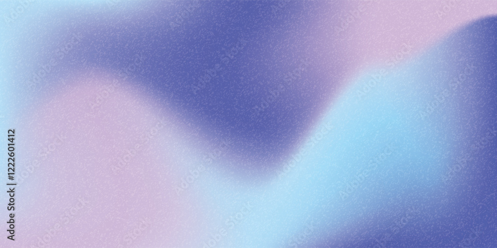 Poster lightgradient grainy abstract vector format noisy. gradient mesh blur with trend pastel purple gradi