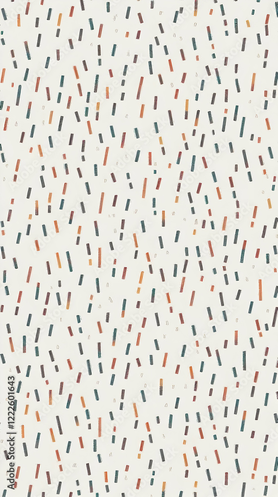 Poster abstract background with colorful scattered short lines creates a lively and dynamic visual.